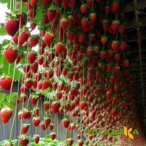 Клубника ампельная Анастасия купить по цене от 370р. в интернет-магазине «Посадика» с доставкой почтой в в Зубцове и по всей России – [изображение №1].